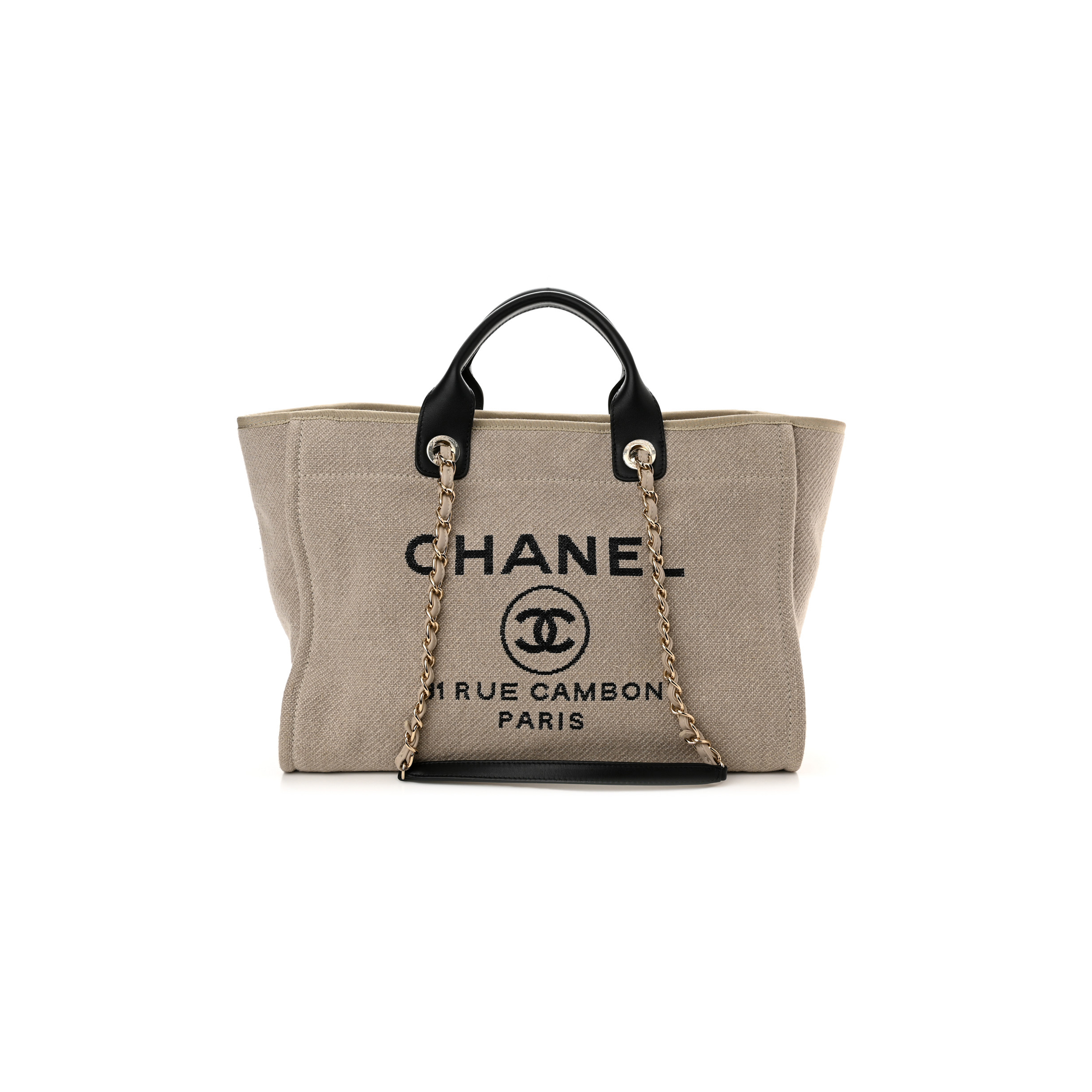 CHANEL MIXED FIBERS MEDIUM DEAUVILLE TOTE 1189087 (38*28*20cm)
